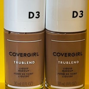 New Set 2 Covergirl Trublend Liquid Makeup Foundation Honey Beige D3 Full Size